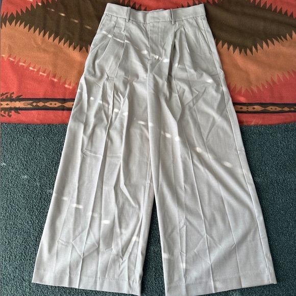 NWT The Harlow Superwide-Leg Trouser in Brushed Twill - Picture 5 of 6